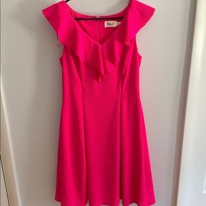 Bright pink flattering never worn dress